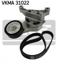 Купити VKMA 31022 SKF Ремінь приводний (6 ребер) Caddy (1.9 TDI, 2.0 SDI)