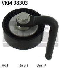 Купити VKM 38303 SKF Ролик приводного ременя, D-зовнішній: 70 мм, ширина 26 мм