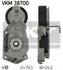 Купить VKM 38700 SKF Ролик приводного ремня Cooper (1.4, 1.6), D-наружный: 70 мм, ширина 24,2 мм