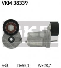 Купить VKM 38339 SKF Ролик приводного ремня BMW F10 (2.0, 3.0), D-наружный: 55,1 мм, ширина 28,7 мм