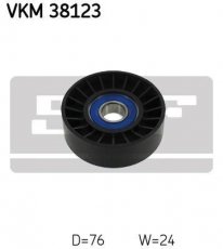 Купить VKM 38123 SKF Ролик приводного ремня Б Класс (1.5, 1.7, 2.0), D-наружный: 76,3 мм, ширина 22,2 мм