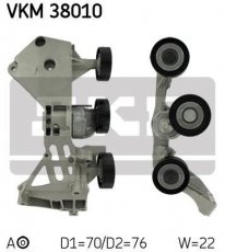 Купити VKM 38010 SKF Ролик приводного ременя Mercedes, ширина 22 мм