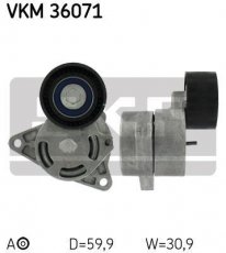 Купить VKM 36071 SKF Ролик приводного ремня Nissan, D-наружный: 60 мм, ширина 31 мм