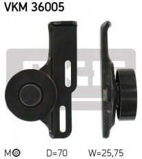 Купить VKM 36005 SKF Ролик приводного ремня Megane (1.4, 1.6), D-наружный: 70 мм, ширина 25,8 мм