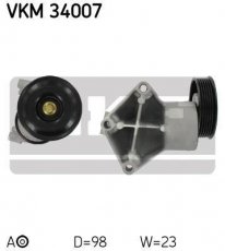 Купити VKM 34007 SKF Ролик приводного ременя Fiesta (1.2, 1.4, 1.6), D-зовнішній: 98 мм, ширина 23 мм