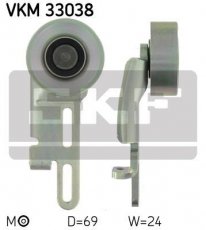 Ролик приводного ременя VKM 33038 SKF – D-зовнішній: 69 мм, ширина 24 мм фото 1
