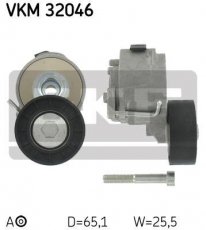 Купить VKM 32046 SKF Ролик приводного ремня Вектру 1.9 CDTI, D-наружный: 65 мм, ширина 25,5 мм