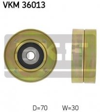 Купити VKM 36013 SKF Ролик приводного ременя Рено 19 (1.7, 1.8), D-зовнішній: 70 мм, ширина 30 мм