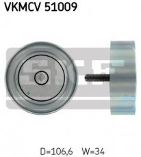 Купить VKMCV 51009 SKF Ролик приводного ремня Axor