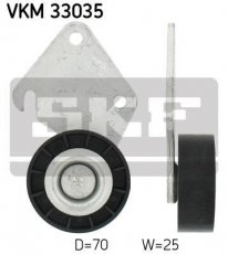 Купить VKM 33035 SKF Ролик приводного ремня Пежо 605 (2.0 16V, 2.0 Turbo), D-наружный: 70 мм, ширина 25 мм