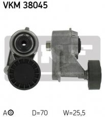 Купити VKM 38045 SKF Ролик приводного ременя Mercedes, D-зовнішній: 70 мм, ширина 25,5 мм