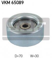 Купити VKM 65089 SKF Ролик приводного ременя Міцубісі, D-зовнішній: 70 мм, ширина 30 мм