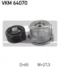 Купить VKM 64070 SKF Ролик приводного ремня Ай Икс 35 (2.0 CRDi, 2.0 CRDi 4WD), D-наружный: 65 мм, ширина 27.29 мм