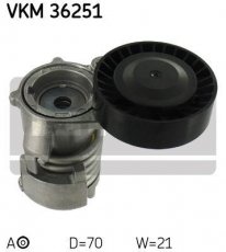 Купити VKM 36251 SKF Ролик приводного ременя Куга 2.5, D-зовнішній: 70 мм, ширина 21 мм