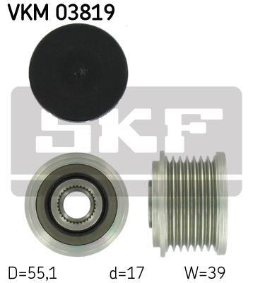 Купити VKM 03819 SKF Шків генератора ЦЛ Класс (CLS 320 CDI, CLS 350 CDI)