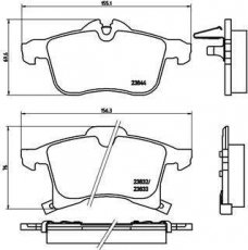 Купить P 59 045 Brembo Тормозные колодки передние Corsa (C, D, E) (1.0, 1.2, 1.4, 1.6, 1.7) с звуковым предупреждением износа