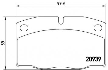 Купить P 59 005 Brembo Тормозные колодки передние Омега А (1.8, 2.0, 2.3) без датчика износа