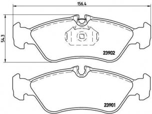 Купить P 50 082 Brembo Тормозные колодки задние Спринтер (901, 902, 903) (0.0, 2.1, 2.3, 2.7, 2.9) с датчиком износа