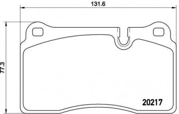 Купить P 44 018 Brembo Тормозные колодки  подготовлено для датчика износа колодок
