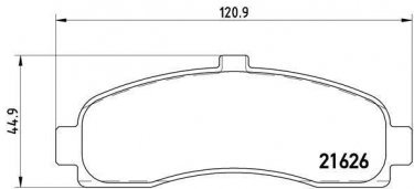 Купить P 56 031 Brembo Тормозные колодки передние Микра (1.0, 1.3, 1.5) без датчика износа