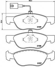 Купить P 23 070 Brembo Тормозные колодки передние Альфа Ромео  1.9 JTD с датчиком износа