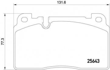 Купить P 85 122 Brembo Тормозные колодки передние Audi Q5 (2.0, 3.0) подготовлено для датчика износа колодок