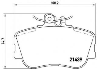 Купить P 06 017 Brembo Тормозные колодки передние Mercedes 202 подготовлено для датчика износа колодок