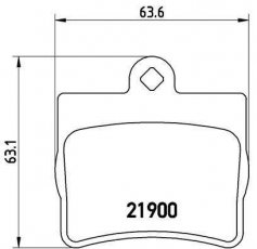 Купить P 50 024 Brembo Тормозные колодки задние Mercedes 124 (E 200, E 220) без датчика износа