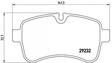 Купить P A6 027 Brembo Тормозные колодки задние Daily (0.0, 2.3, 3.0) подготовлено для датчика износа колодок
