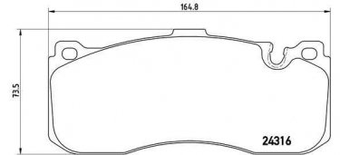 Купить P 06 041 Brembo Тормозные колодки передние БМВ Е87 (1.6, 2.0, 3.0) подготовлено для датчика износа колодок
