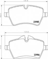 Купить P 06 086 Brembo Тормозные колодки задние Купер 2.0 подготовлено для датчика износа колодок