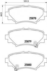 Купить P 49 049 Brembo Тормозные колодки задние Mazda 3 BM (1.5, 1.6, 2.0, 2.2) с звуковым предупреждением износа