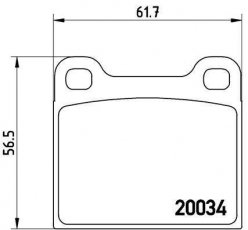 Купить P 59 001 Brembo Тормозные колодки передние Giulietta (1.4, 1.6, 1.8, 2.0) без датчика износа