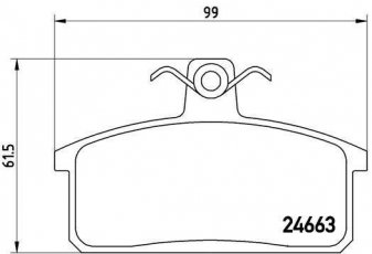Купить P 79 007 Brembo Тормозные колодки передние Витара (1.6, 1.9 D) без датчика износа