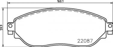 Купить P 59 082 Brembo Тормозные колодки передние Виваро 1.6 CDTI без датчика износа