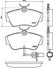 Купити P 85 050 Brembo Гальмівні колодки передні Цівік 1.8 з датчиком зносу