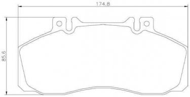 Купить P 50 065 Brembo Тормозные колодки задние Спринтер 905 616 CDI подготовлено для датчика износа колодок