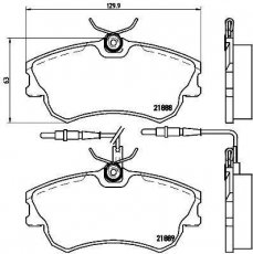 Купить P 68 023 Brembo Тормозные колодки передние Эспейс 3 (1.9, 2.0, 2.2, 3.0) с датчиком износа