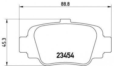 Купить P 56 032 Brembo Тормозные колодки задние Micra (1.0, 1.3, 1.5) без датчика износа