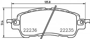 Купить P 49 055 Brembo Тормозные колодки  Mazda 2 (1.5, 1.5 D) с звуковым предупреждением износа