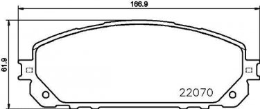 Купити P 37 021 Brembo Гальмівні колодки  Черокі (2.0, 2.2, 2.4, 3.2) без датчика зносу