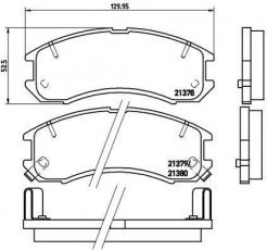 Купити P 24 024 Brembo Гальмівні колодки  Mazda 626 