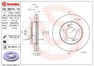Тормозной диск 09.B974.11 Brembo фото 1