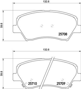 Купити P 30 073X Brembo Гальмівні колодки  Hyundai i30 (1.4, 1.6) 