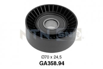 Купити GA358.94 NTN SNR Ролик приводного ременя XC90 D5, D-зовнішній: 70 мм, ширина 24,5 мм