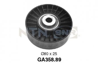 Купить GA358.89 NTN SNR Ролик приводного ремня Пунто 1.9, D-наружный: 80 мм, ширина 25 мм