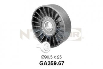 Купити GA359.67 NTN SNR Ролик приводного ременя Пежо 406 (1.6, 1.8, 1.8 16V), D-зовнішній: 90,5 мм, ширина 25 мм