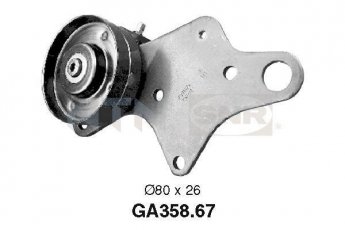 Купити GA358.67 NTN SNR Ролик приводного ременя Боксер (2.5 D, 2.5 TD, 2.5 TDI), D-зовнішній: 80 мм, ширина 26 мм