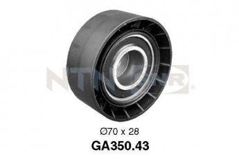 Купить GA350.43 NTN SNR Ролик приводного ремня BMW E39 (535 i, 540 i), D-наружный: 70 мм, ширина 26 мм