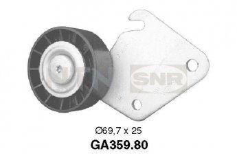 Купити GA359.80 NTN SNR Ролик приводного ременя Peugeot 406 (2.0 16V, 2.0 Turbo), D-зовнішній: 69,7 мм, ширина 25 мм